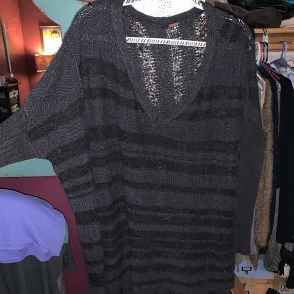 Free People Sweaters - Free People oversized black Sweater Free People Sweaters - Free People oversized black Sweater